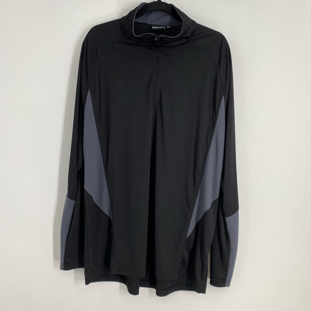 Subaru 1/4 Zip Sweatershirt Men’s Size XXL Black/Gray Tech Utility Casual 577